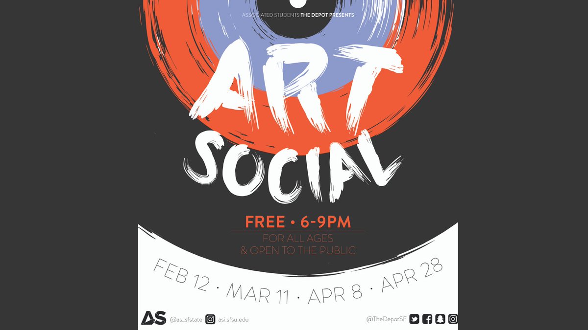 thedepotsf's tweet photo. Come de-stress, vibe to good music, and immerse yourself in a creative activity at our next Art Social! Join us next Wednesday from 6-9p.m. 🎨���️
.
.
.
.
#ArtSocial #Painting #SFSU #SFState #SanFrancisco #SF #SanFranciscoStateUniversity #TheDepotSF https://t.co/eU3M4U9PV9