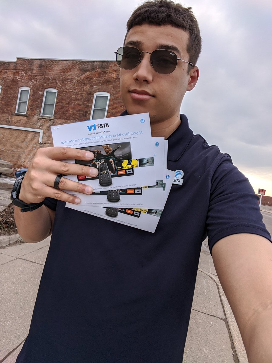 Headed to a few American Legions to tell them about Att tv.