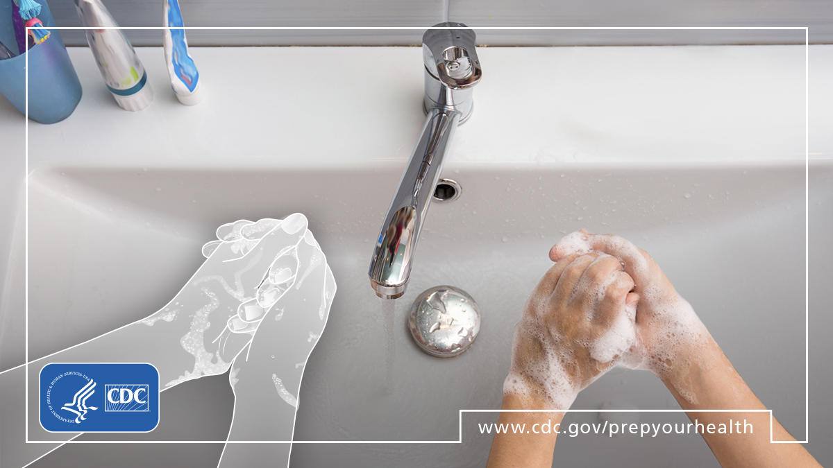 CDCemergency's tweet photo. Effective handwashing is a practical skill that you can easily learn, teach to others, &amp; practice every day to avoid getting sick &amp; spreading germs to others. It takes around 20 seconds, &amp; can be done in 5 simple steps: https://t.co/3FphW2ELAA #PrepYourHealth https://t.co/bu0olvkTYP