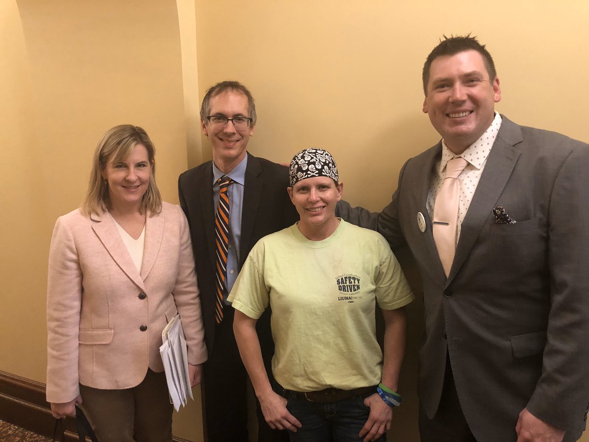 LIUNAMinnesota's tweet photo. Thank you Speaker @melissahortman for meeting with #LIUNA members Patricia and Luke about #CleanEnergyFirst today! #LocalJobsLocalWorkers #ClimateSolutions #FeelThePower https://t.co/UGaGgCWziM