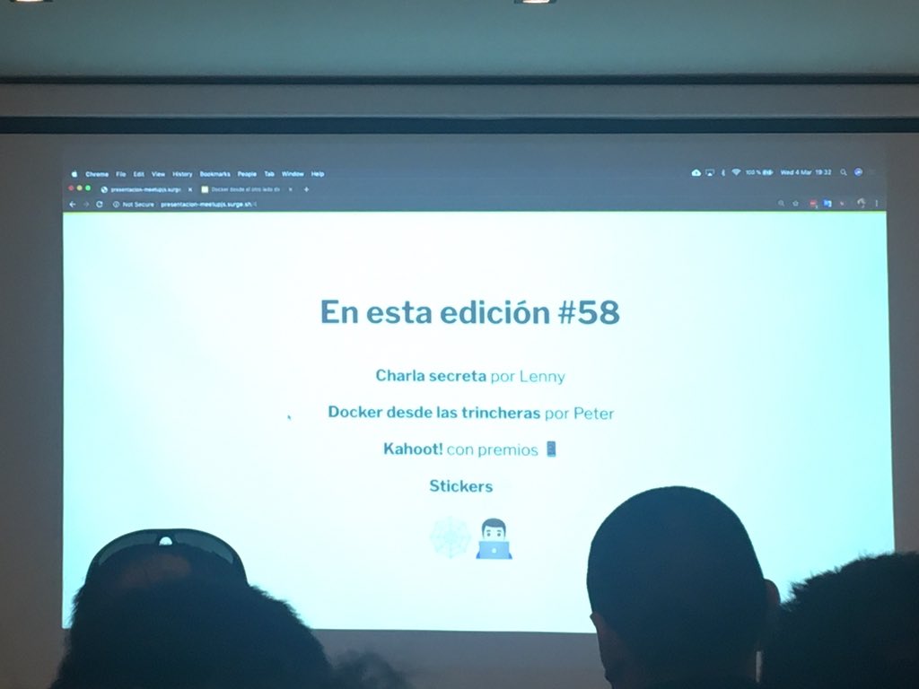 m_esteban90's tweet photo. 1ra #meetupjs del 2020 y a la que asisto también 😃@Meetupjs_ar https://t.co/WiPCtsM4iL
