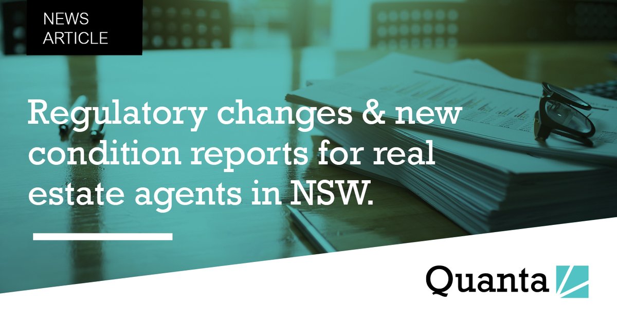 QuantaInsurance's tweet image. Changes to the NSW Residential Tenancies Regulation 2019 commence on 23rd March. These changes will affect real estate agents. For more information on the upcoming changes, read our full article &amp;gt;&amp;gt; quanta.com.au/news/news/regu…
#news #realestate #risk #legislation #business #insurance