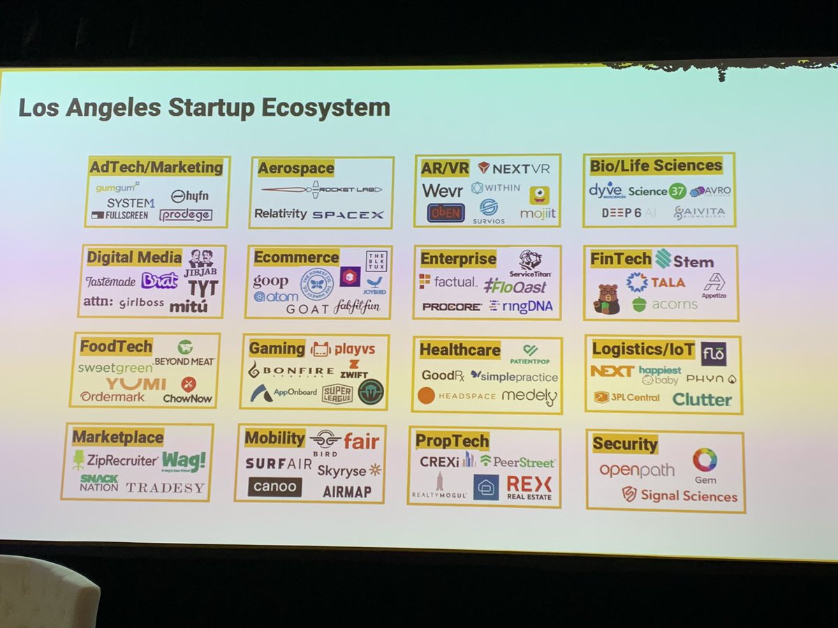 plevine's tweet photo. .@spencerrascoff making a compelling case for the LA startup ecosystem @dotLA #MontgomerySummit https://t.co/ufffqN76YI