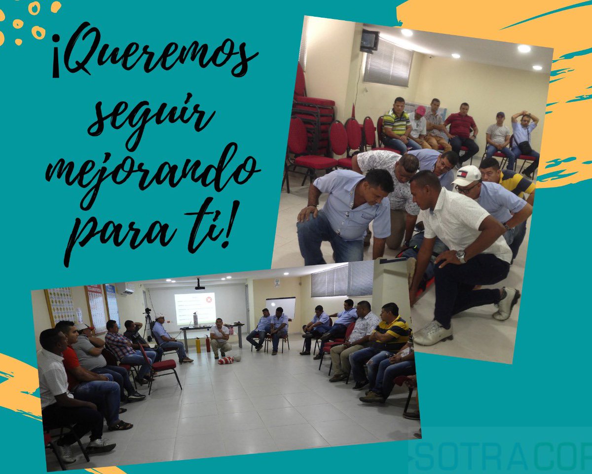 SotracorSA's tweet photo. Para Sotracor S.A eres importante, por eso durante tres días, 180 conductores fueron capacitados en seguridad vial🚌 y primeros auxilios⛑; con el fin de prepararlos ante una posible emergencia y darles a conocer la legislación vial legal vigente ( Código de Tránsito).🚸 https://t.co/lz66oqrDtn