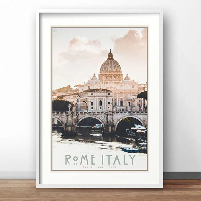 Placesweluv's tweet photo. Travel dreaming remedy. Take one, hang on wall and visit often. Travel style art of the places you love is ready when you are. .
.
.
#rome #italytravel #italianstyle #worldtraveler https://t.co/SkzBGprpew https://t.co/GEQ13Uk07y