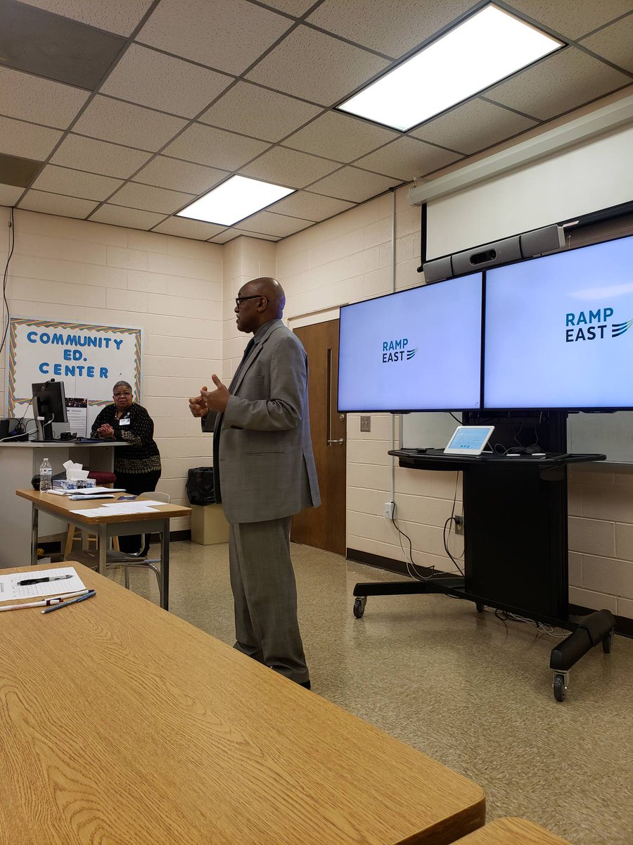 RampEast's tweet photo. RAMP East training, Advanced Manufacturing Institute (AMI), information session being held at @halifaxcc in their community education center.  The session is sponsored by the Ramp East team at HCC. Great job on their continued efforts to create a great experience. https://t.co/CJhvLKNnIA
