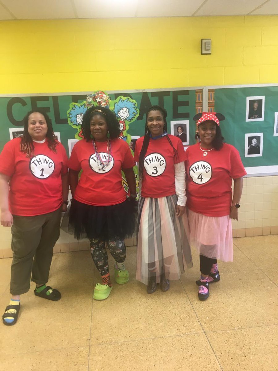 nnhenderson25's tweet photo. Literacy Week
Day 3
Today was Wacky Wednesday! 
We had a great time dressing Wacky and  the kids thought it was so funny!
Administrative Office Asst., School Counselor, School Social Worker and Assistant Principal! 
#Fairfield https://t.co/ILQk2I42yL