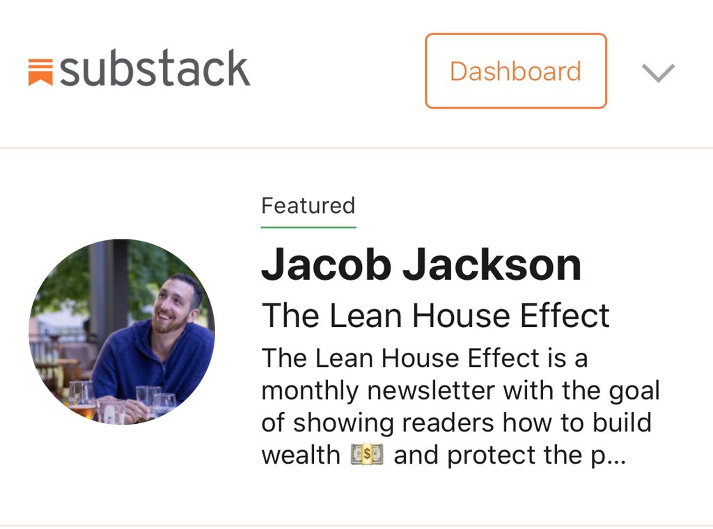 JacobJacksonVC's tweet photo. The @LeanHouseEffect is the featured newsletter on @substack today! 🎉 Check it out and sign up at https://t.co/GUqsJujaH8 if you haven’t already https://t.co/XQsOjeDK4V