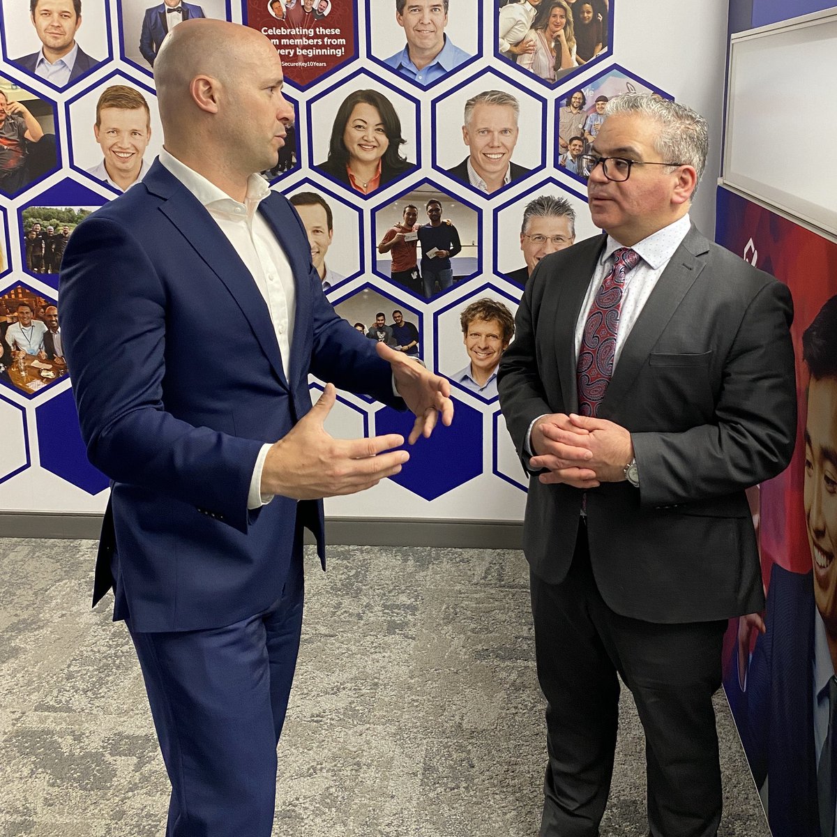 fsorbara's tweet photo. Great to see first hand leading edge Canadian innovation & the ongoing collaboration amongst @SecureKey , the financial sector and @CanRevAgency . A secure #digitalidentity & protection of data is vital, while we ensure ease of use for Canadians. #verifiedme #fintech #mobile https://t.co/8Ckg6cFtCe