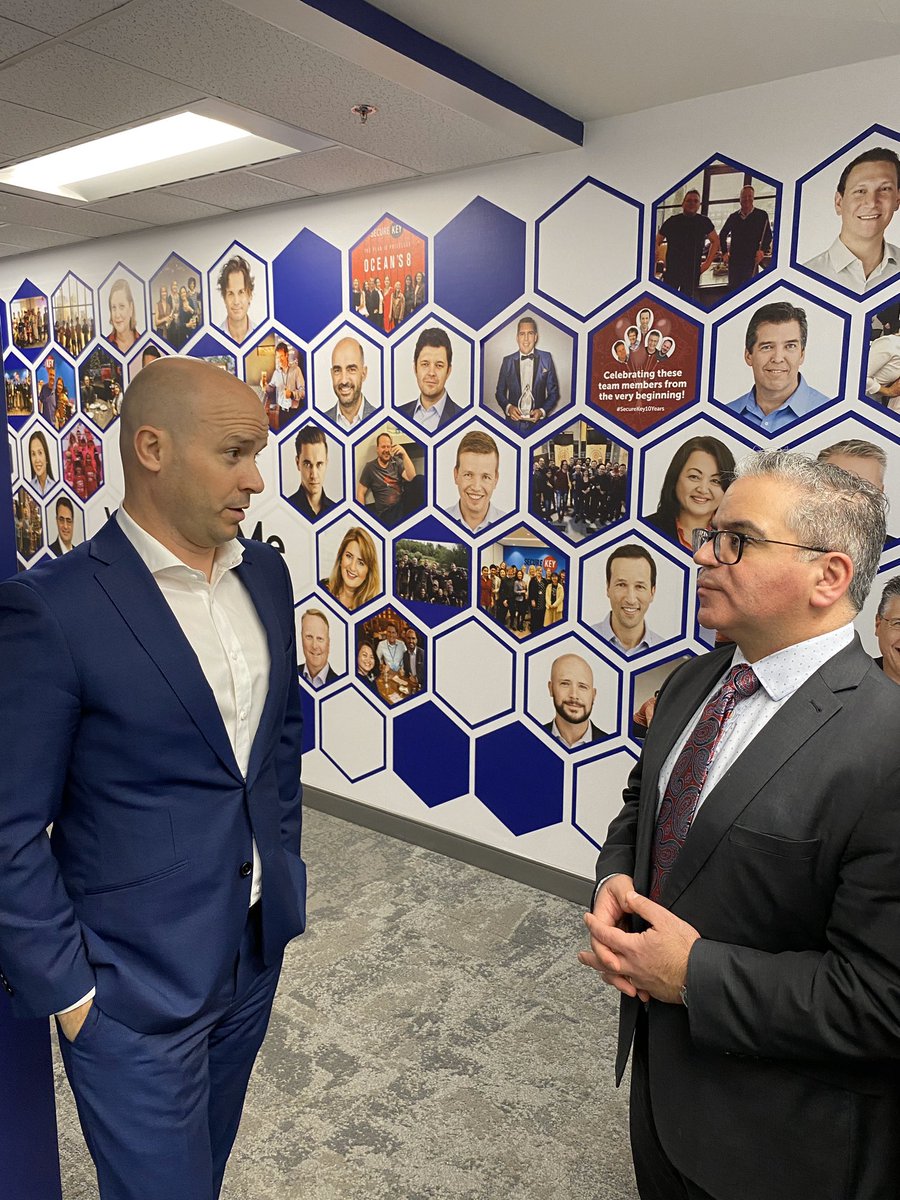 fsorbara's tweet photo. Great to see first hand leading edge Canadian innovation & the ongoing collaboration amongst @SecureKey , the financial sector and @CanRevAgency . A secure #digitalidentity & protection of data is vital, while we ensure ease of use for Canadians. #verifiedme #fintech #mobile https://t.co/8Ckg6cFtCe