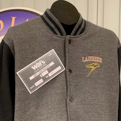 LaurierOneCard's tweet photo. Dinner Jacket. 
#WilfsWinningWednesday @WilfsPub 
#1winner2partinggifts
U in? RT = save me a seat
💜 Bonne chance🧡 https://t.co/huQMgLCB8u