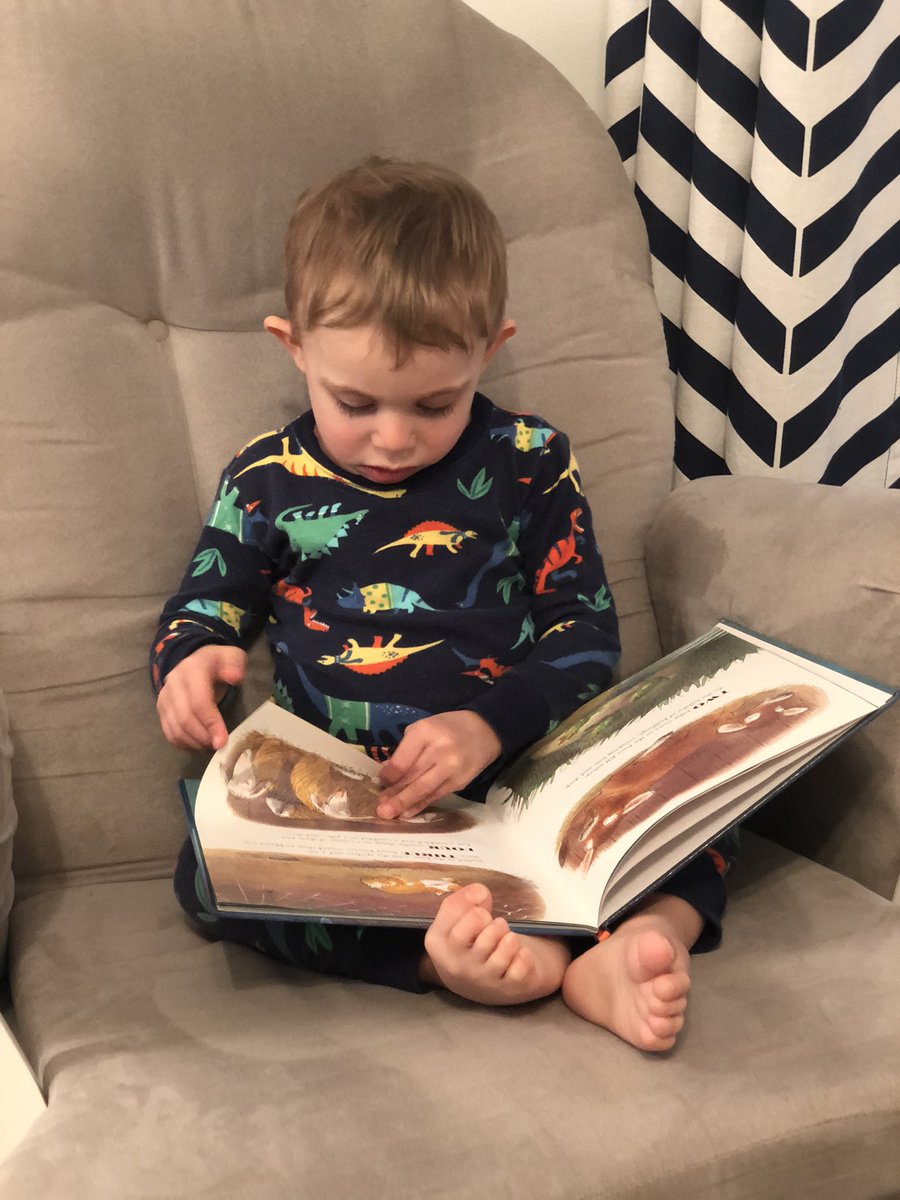 MrJOlsen's tweet photo. First time I’ve had a chance to catch baby Olsen doing his school’s reading challenge. The theme today was barnyard. #followyourdreams https://t.co/56odkbVObR