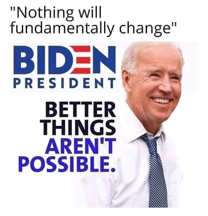DJKL3NCHii's tweet image. He voted against my LGBTQ rights.
He allowed states to overturn RoeVWade.
He voted for the $6 trillion war.
Not to mention he is senile.
#IDoNotLikeJoeBiden