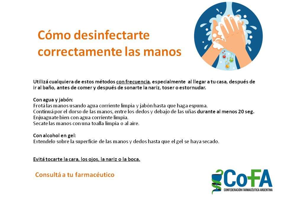 AliMerloyJorro's tweet photo. ⚠️Compartí esta información. Los farmacéuticos de la #RedCOFA tenemos mucho para aportar en la prevención del coronavirus y otras enfermedades infecciosas. 👇 https://t.co/PvIvKRbOWi