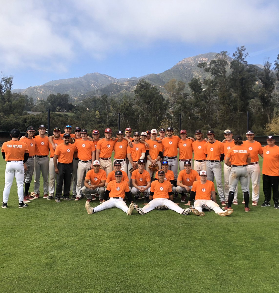 CoachRuiz23's tweet photo. @TheRealDill1983 - Westmont College baseball out here in Santa Barbara, CA. is praying and rooting for you from a distance. #weareteamNeyland https://t.co/SVqmPALD79