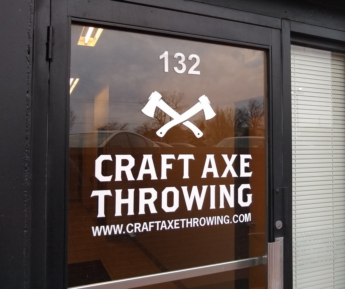 RichDameron's tweet photo. Fun times with these guys @craft__axe this afternoon. Our principal is better than yours. Thanks @Sara_Strohm! #WeAreREED #craftaxethrowing https://t.co/RluaVYCZDm