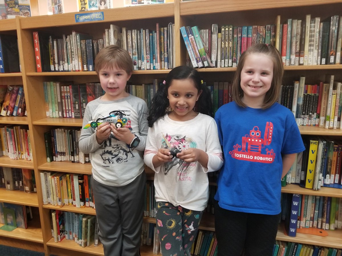 Costello_Robots's tweet photo. The 1st/2nd grade groups (Lego WeDo program) had their final session of the year last night. The teams showed off their favorite projects to the rest of the group. Everyone did a great job! 

We're already planning for next year's program, stay tuned for sign up info! (in May) https://t.co/byegkExF6b