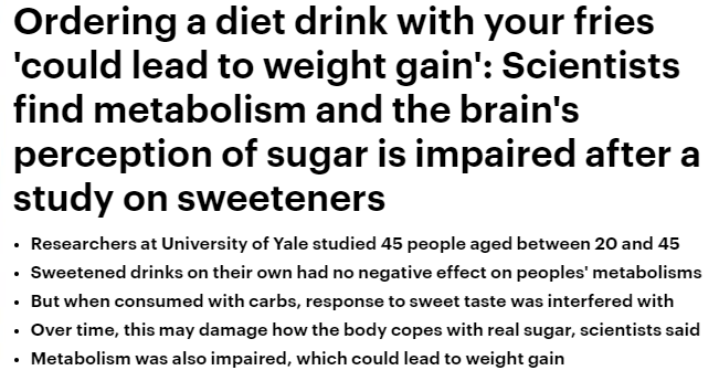 Health Nerd (@gidmk) on Twitter photo Ugh, yet another suite of headlines about scary artificial sweeteners. Study:
- small n=39 (<a href="/sayssamplesize/">sayssamplesize</a>)
- underpowered for the main effect that's being reported
- mostly no differences between sweeteners and sugar
- ARTIFICIAL SWEETENERS ARE STILL FINE Ugh, yet another suite of headlines about scary artificial sweeteners. Study:
- small n=39 (<a href="/sayssamplesize/">sayssamplesize</a>)
- underpowered for the main effect that's being reported
- mostly no differences between sweeteners and sugar
- ARTIFICIAL SWEETENERS ARE STILL FINE