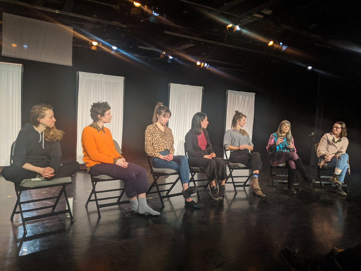 mmuthura's tweet photo. Enjoying the after show conversation ,for #brainstormplay  @lucid_ludic @alexjamlet @shayvirginillo #hayleyCarr @MaizaDubhe @mcdids @annie_mky @ShireenJ at @DistilleryTO @DancemakersTO @WhyNotTheatreTO @BrainInjuryTO https://t.co/Ry8jPGuEM7 https://t.co/6aJMjkiXl0