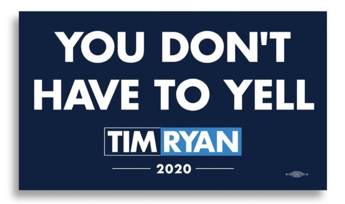 You don’t have to yell Tim Ryan sticker