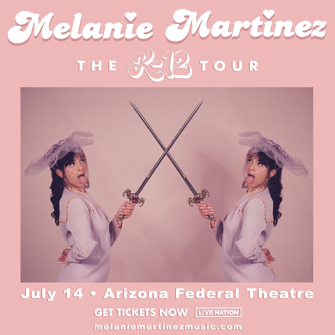 StatesidePres's tweet photo. JUST ANNOUNCED: @ThatSubUrban will be joining @MelanieLBBH on The K-12 Tour 🎀 Get tickets to see them LIVE at @AZFedTheatre on 7/14 here: https://t.co/sDVhWJG76Q https://t.co/OQJIaQL4Fn