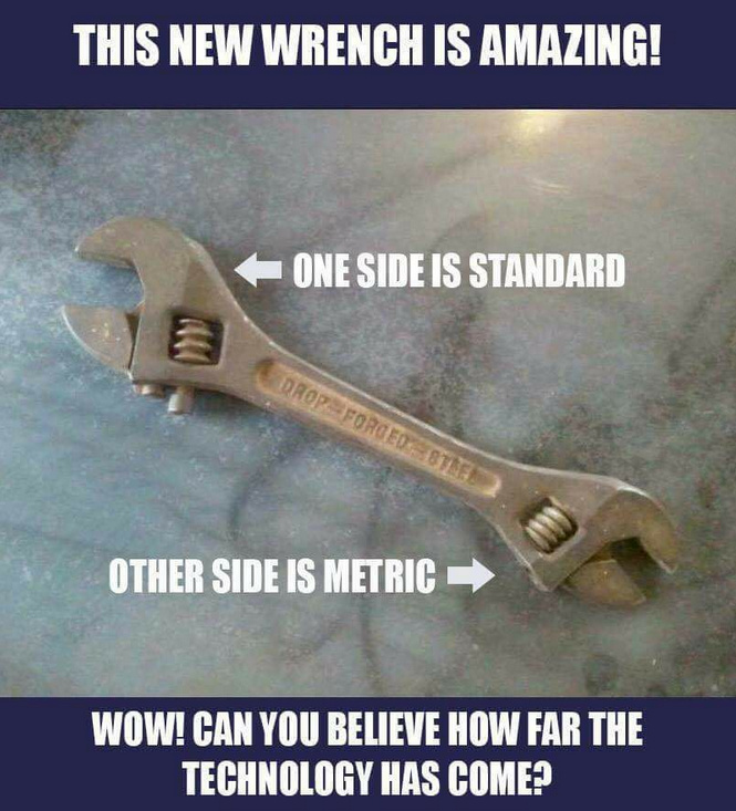 peterwbowey's tweet photo. The universal spanner: Humour :) https://t.co/J2t3MvBGhd