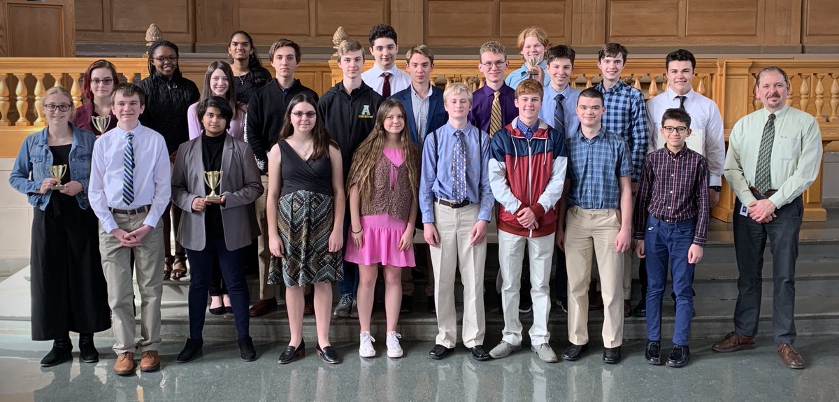 ApexHighGerman's tweet photo. On Wednesday March 4th, 29 @ApexHighSchool students attended the state German competition at Wake Forest Univ. Apex High earned 8 awards, the 2nd best haul in school history, which included another couple of state championships (Art &amp; Poster)! 
@WCPSS @newsobserver https://t.co/eR6lL8ejXa