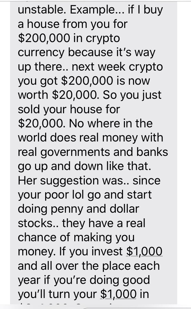 boy_xrp's tweet photo. I want 2 share something w/ U #XRPCommunity b/c I catch a lot of💩from friends & family 4 buying #XRP
My cousin who has been relentlessly busting my balls re: my decision to “invest” in XRP, let alone go all in, is dating an Oppenheimer Financial Advisor, who said the following: https://t.co/4RG6IVQlAm
