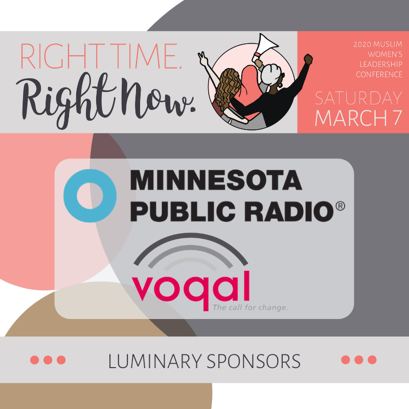 RISEsisterhood's tweet image. THANK YOU to all of our sponsors for the 2020 Muslim Women's Leadership Conference! Because of your generosity, we are able to keep this dynamic conference open and accessible to all Muslim women. 
#RightTimeRightNow
