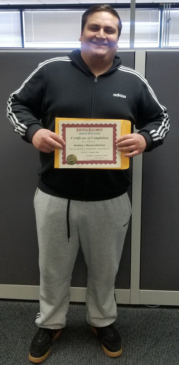Andres came in on his day off to turn in his certificate and new CDL license. His excitement and happiness made my day! Congrats Andres!!! #heshappy #makesmehappy #EWRCatering #EWR <a href="/weareunited/">We Are United</a> <a href="/vinodrbollam/">Vinod Bollampally</a>
