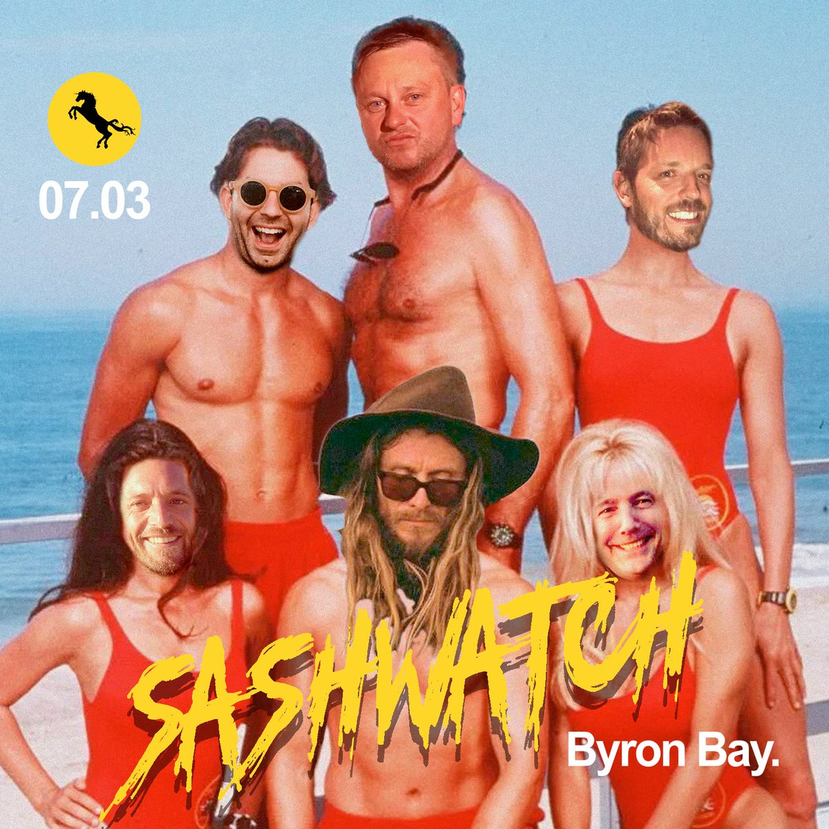 SASHWatch is coming for you Byron!

Presale tickets: bit.ly/2tMdsAt

★ 𝗦𝗔𝗦𝗛 Byron ★ Pepperpot ★ Marley Sherman ★ Kerry Wallace ★