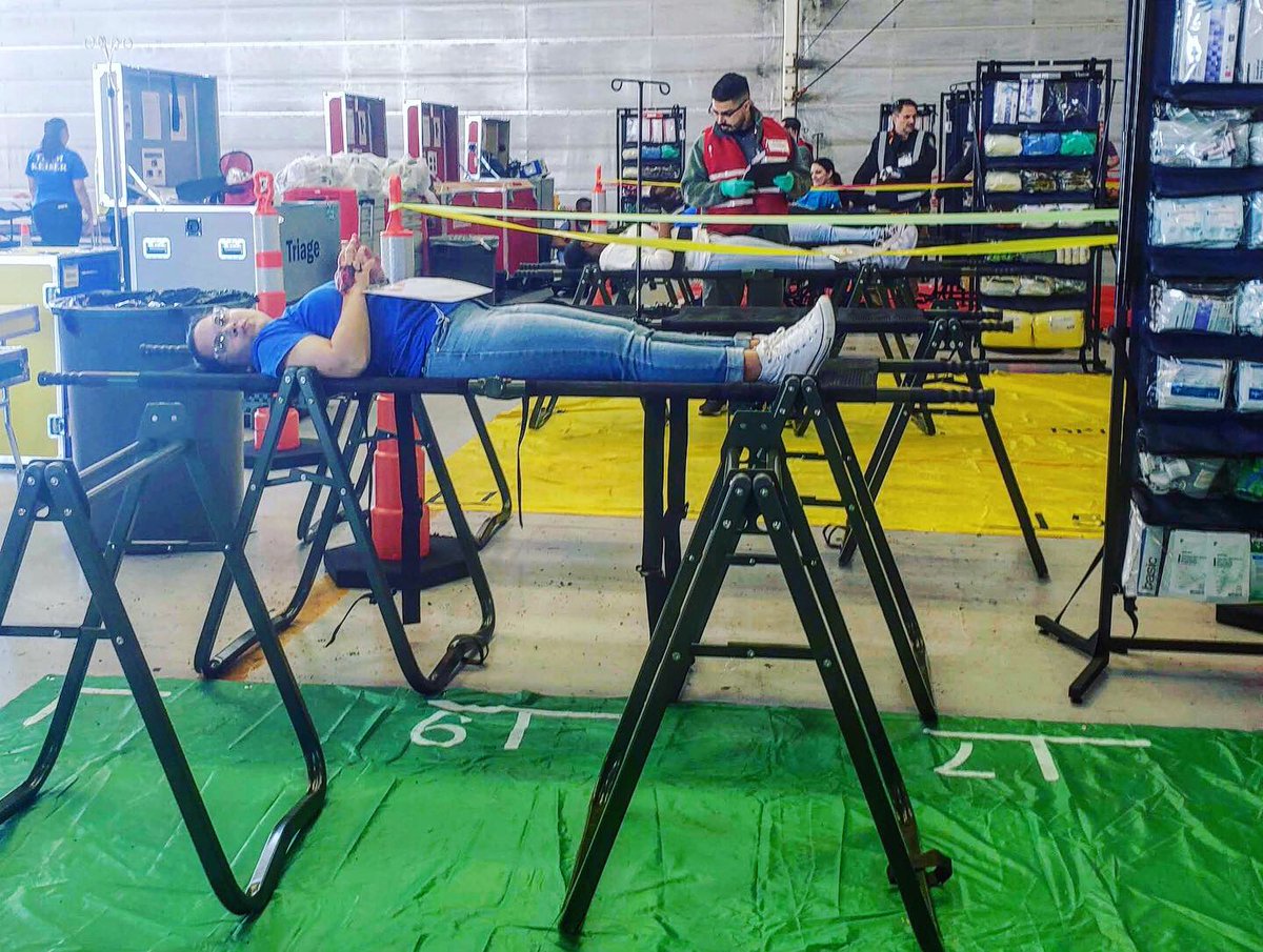 KeiserU's tweet photo. KeiserU #Miami Nursing students recently participated in a Natural Disaster Medical System (NMDS) Exercise sponsored by the Miami VA Healthcare System. They had a great time as patients and learned about #disastertriage.
 
#KeiserMiami #Nursing #keisercommunity #NMDS https://t.co/psYK7xY35D
