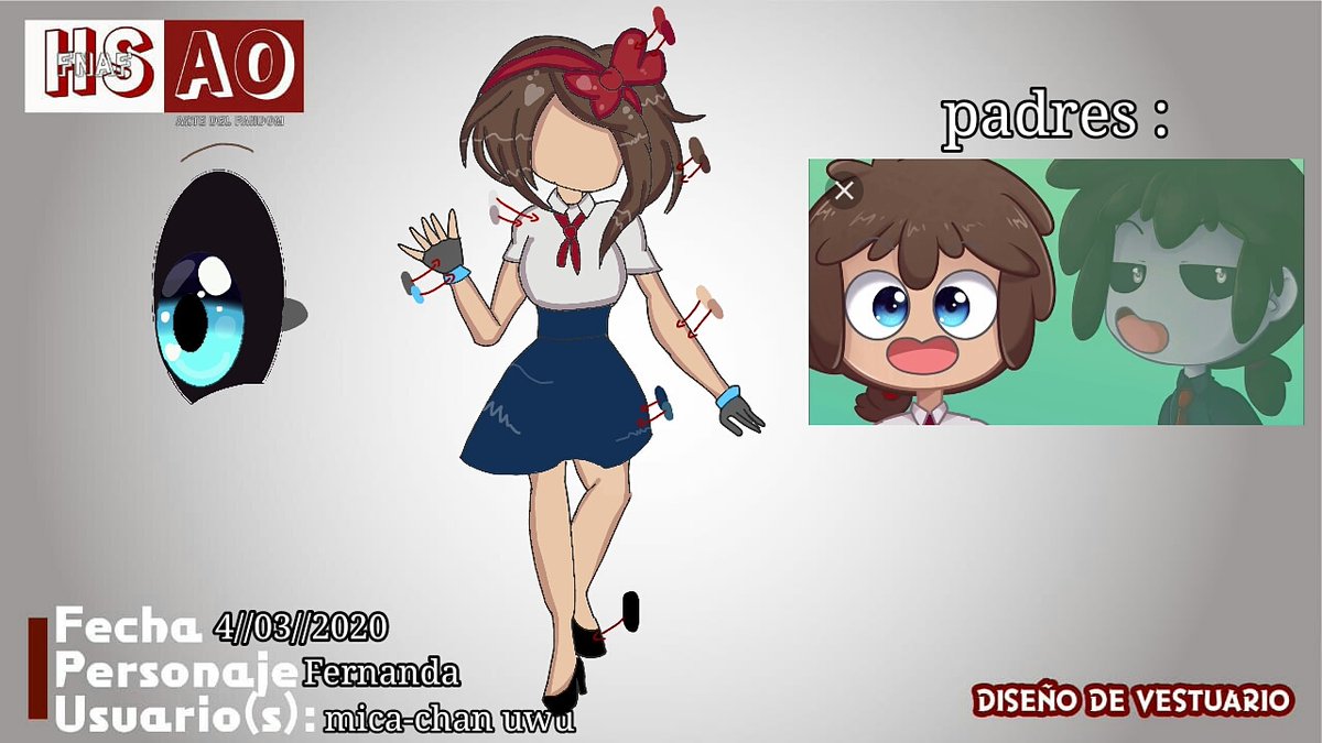 Micachanuwu3's tweet photo. Vestuario Fernanda hija de Frededdy >w<🐻💙 #frededdy #FNAFHS #FHSzero #FHSOcs https://t.co/2RKJgot7bT