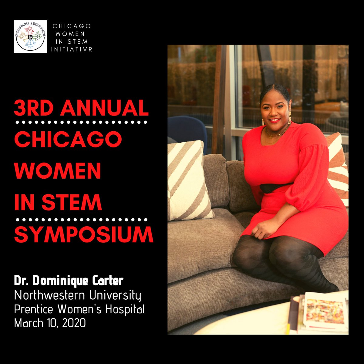 DrDomCarter's tweet photo. Happy Women’s History Month!
-
I’m excited to share that I will be speaking at the Chicago Women in STEM Symposium on Tuesday, March 10, 2020. The theme of this years event “Advancing tomorrow’s women leaders.”
.
.
.
#DrDom #BLACKandSTEM #WomenInSTEM #STEMGems #Outcheaaa 👩🏾🔬 https://t.co/xn8TT7iwTb