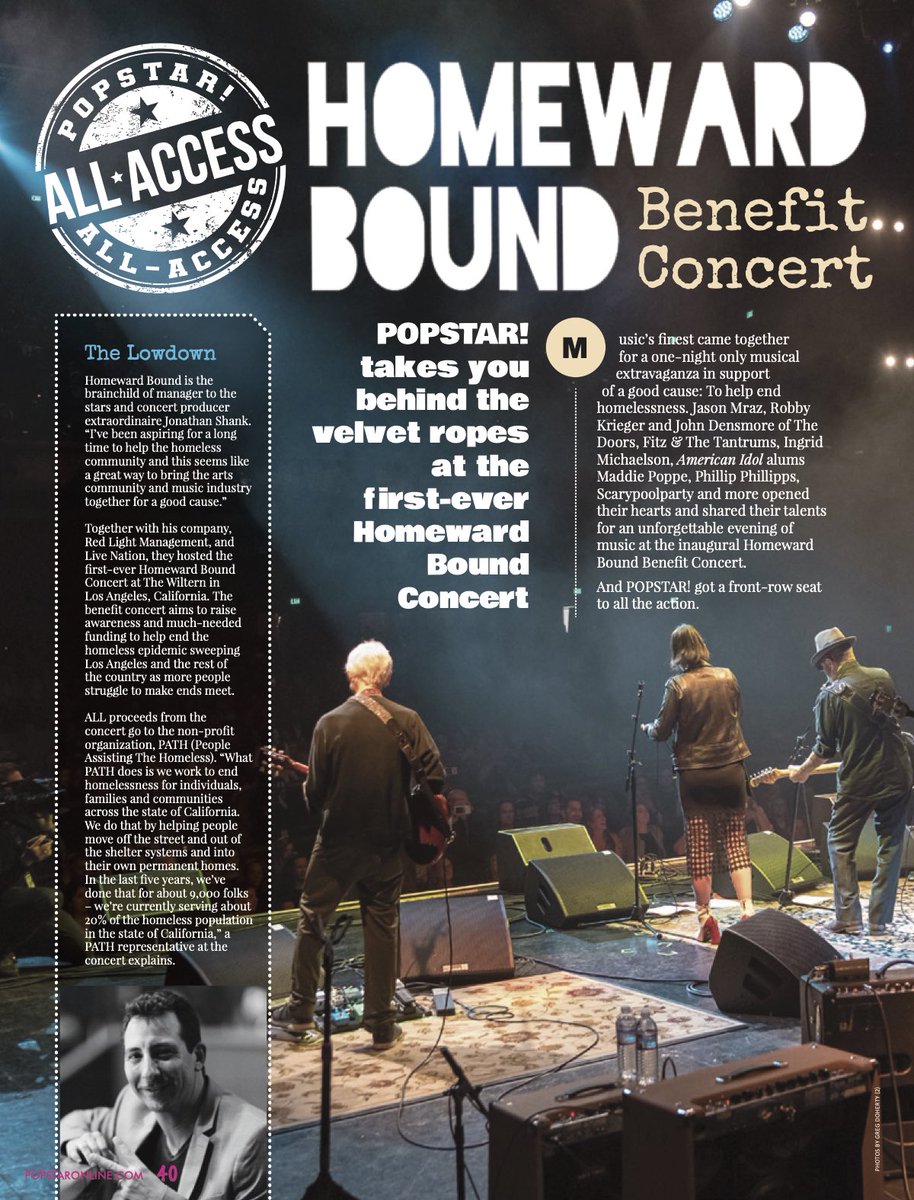 HBCONCERT's tweet photo. Thanks to @popstarmagazine for the feature on Homeward Bound! #HBConcert https://t.co/nyCkjAxOo7