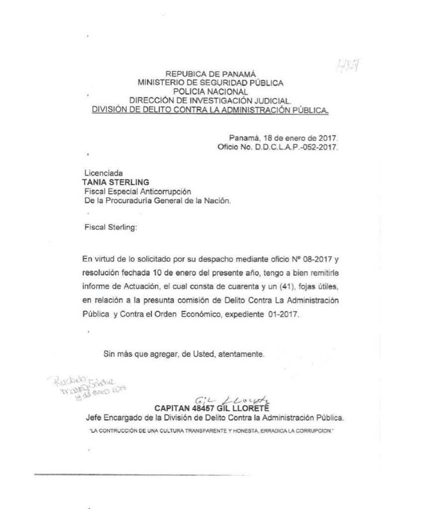 HJSANTOSRUDAS's tweet photo. Sr. @eduardoulloa12, no comprendo cómo ud puede confiar en #Sterlling, #Moore y todas esas fiscales que obstruyeron la Justicia y fueron serviles a #Varela; ocultaron informe de 2017 y nunca hicieron nada contra los q ahí aparecen!; es hora LIMPIAR el Ministerio Público! https://t.co/8aM80sst0I