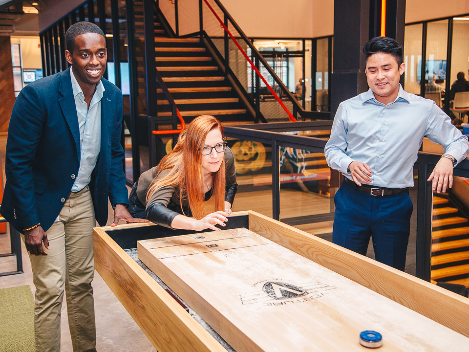 rapid7's tweet photo. 'Moose' is the same word singular as it is plural. This notion serves as our symbol of teamwork. Regardless of your role here at Rapid7, we're all one team and we're all 'One Moose'. https://t.co/MmPj0ucl8i https://t.co/qBZkRlEQa7