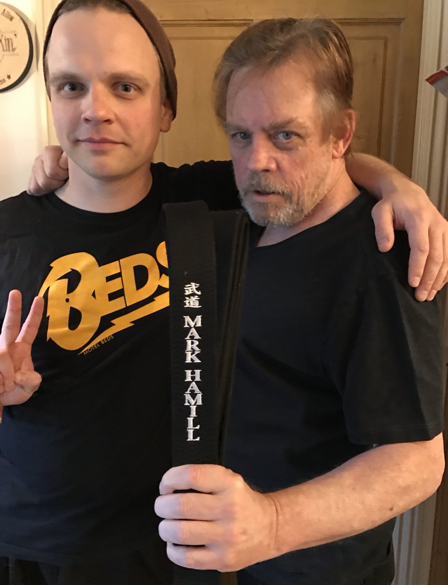 MarkHamill's tweet photo. It's @GriffinHamill's birthday today and all I got him was this lousy tweet.
Love anyway, dad 🎂♥️ https://t.co/jxQGEnzw0D