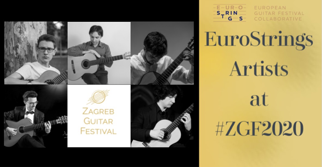 ZagrebGuitar's tweet photo. These 5️⃣ #EuroStrings Artists will join us at the #ZGF2020 and make this year's festival better than ever! 😎👌 Nino D'Amico, Bruno Pino Mateos, Luis Alejandro García, Pavel Ralev, and David Fellegi ➡️ can't wait to see you what you have in store for us 🤩 #ZagrebGuitarFestival https://t.co/qdwlHx5PH6