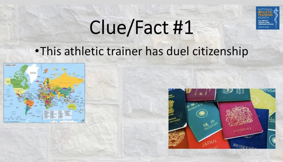 VTsportmed's tweet photo. Guess that Athletic Trainer!! #NATM2020 

❓📊Poll Below https://t.co/IZH2lgyfpa