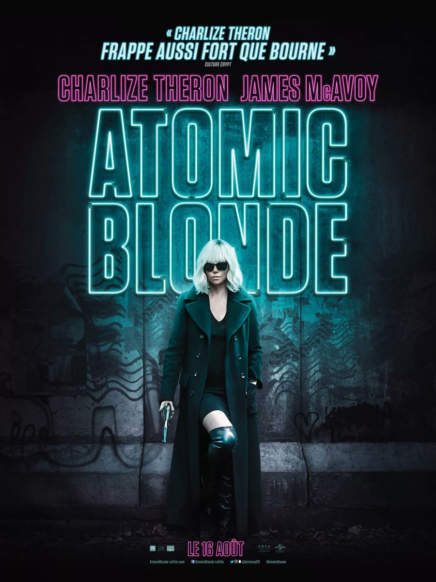 Atomic Blonde, franchement sympa à regarder, il m'a fait penser au "film" final pour clore la série MI5, c'était sympa mais sans plus quoi. 6.5/10