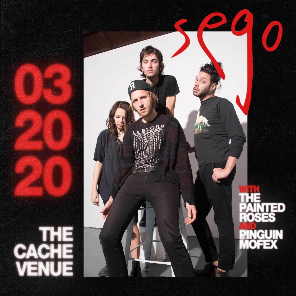 TheCacheVenue's tweet photo. Sego w/ Pinguin Mofex &amp; The Painted Roses https://t.co/CrLg7vNkSg https://t.co/5mbFf7OMbD