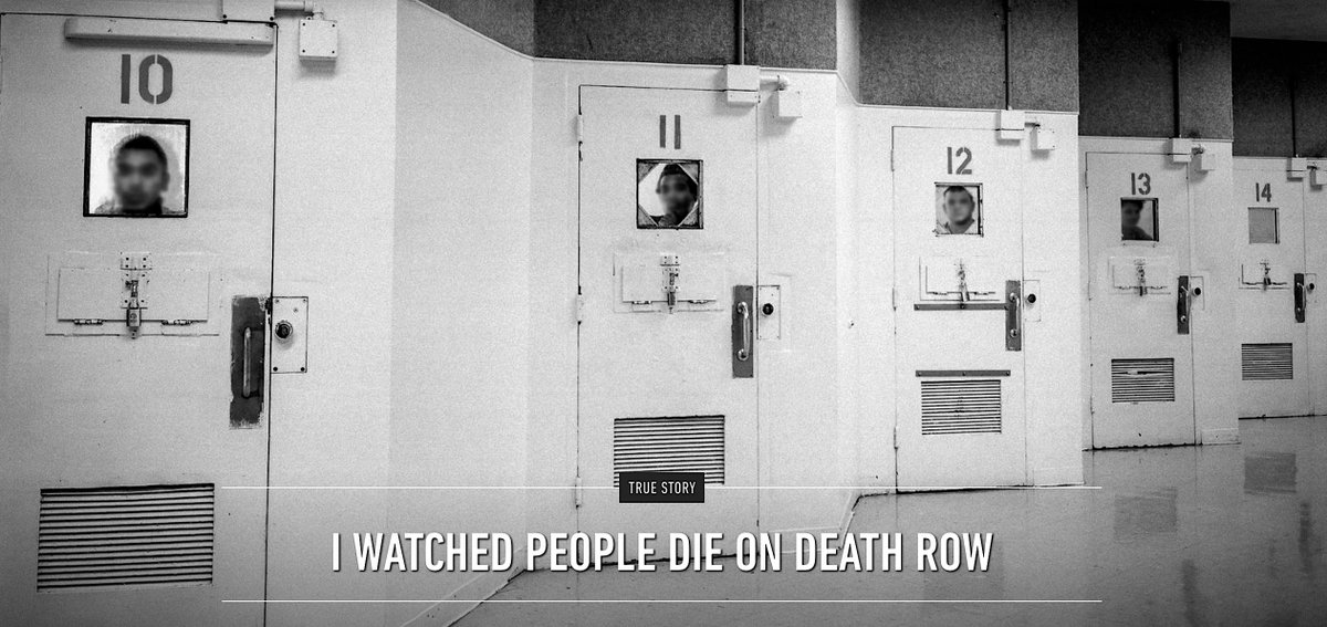 'There Was The Man With Red Hair And A Salesman’s Moustache Who Lived In A Nearby County Who Simply Volunteered To Watch People Die When He Was Afforded The Opportunity.'By Justin Norton, March 19, 2018 https://www.ozy.com/true-story/i-watched-people-die-on-death-row/83607/