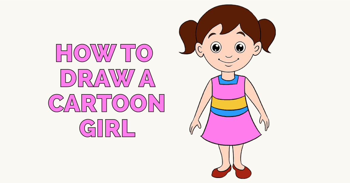 How to Draw a Girl - Easy Drawing Tutorial For kids