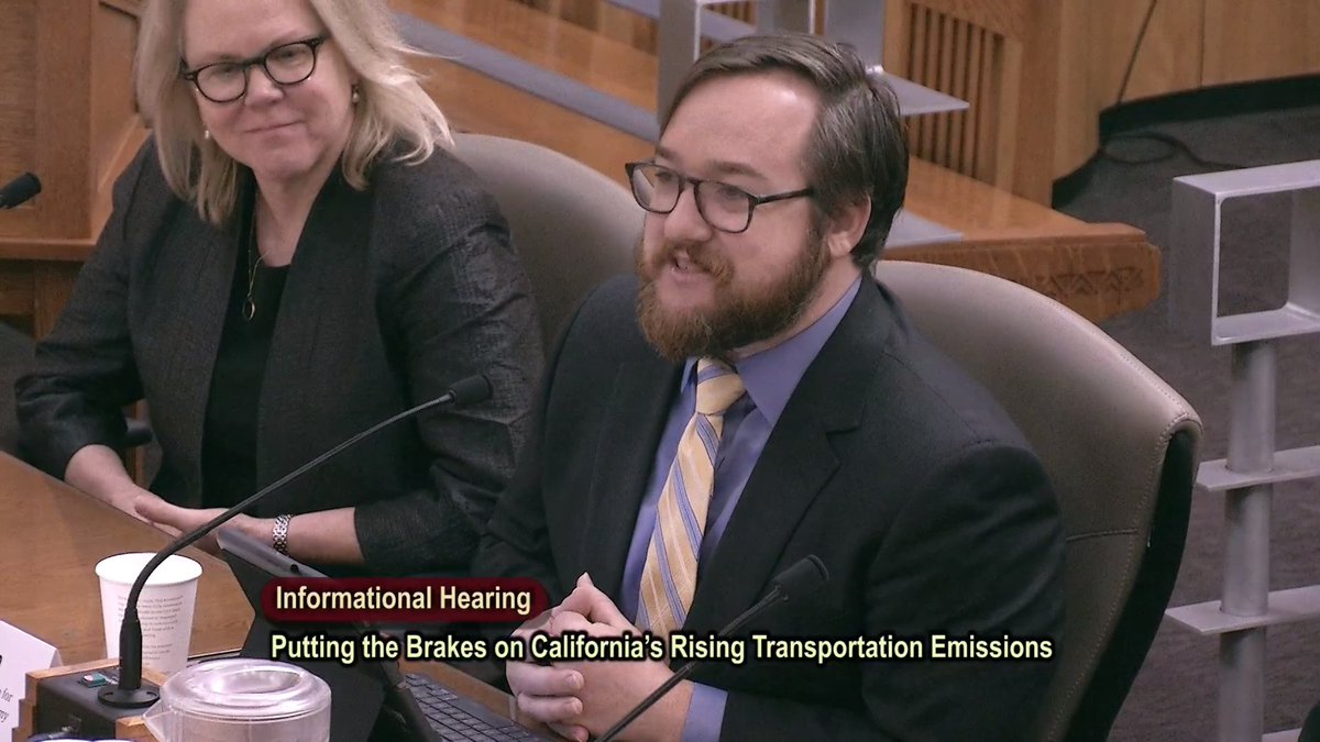 ITS-Davis’ Susan Handy &amp; Austin Brown &amp; others spoke to the CA Senate Environmental Quality Committee &amp; Senate Transportation Committee today on how to reduce greenhouse gases while promoting health and social equity. Video will be at: senate.ca.gov/media-archive