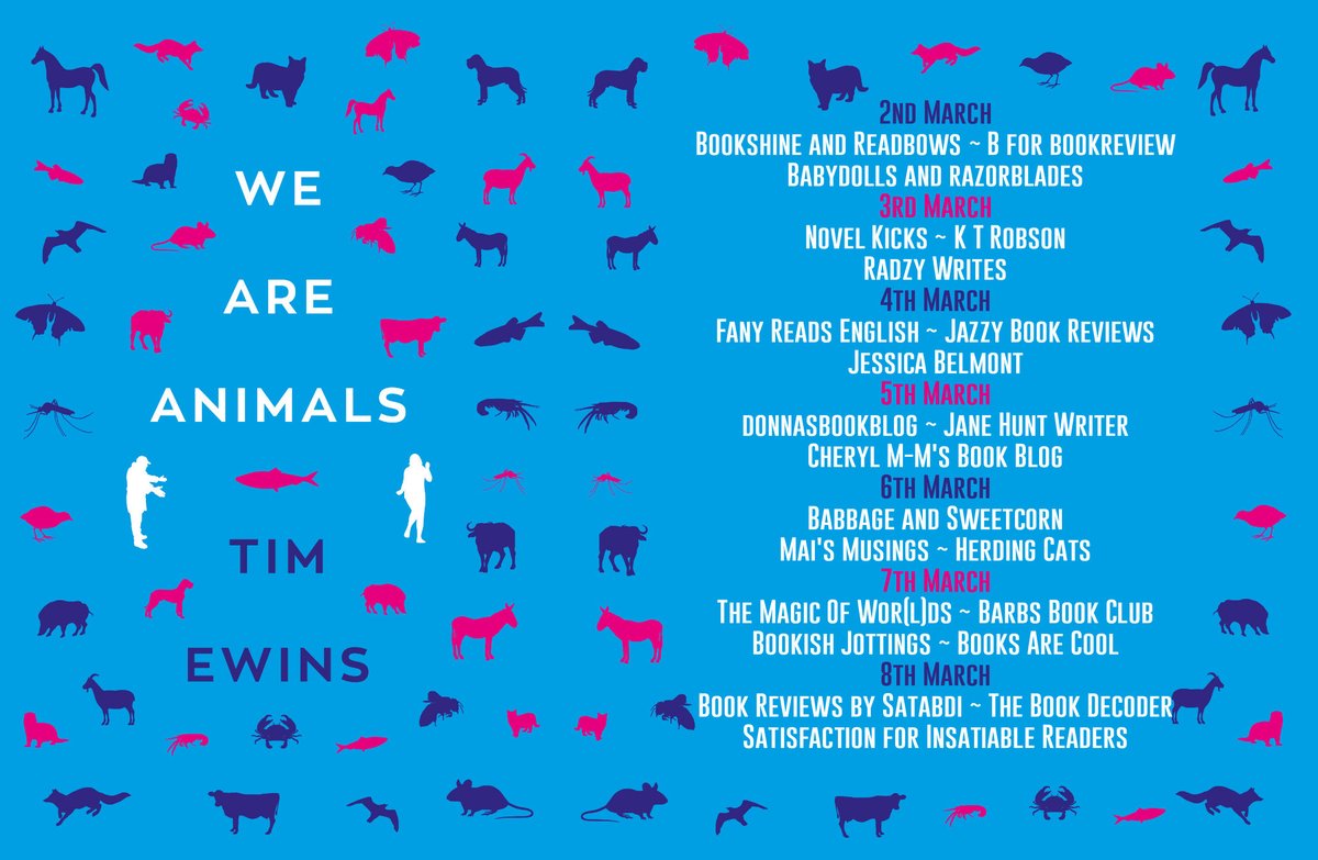 Jolliffe03's tweet photo. [AD-Book Review]
4* #Review #WeAreAnimals @EwinsTim @EyeAndLightning
 @rararesources https://t.co/wrzXHgAvGJ Clever imagery,  enhances the everyday occurrences, making them something special. #humour #fiction #travel #LiteraryFiction #LightningBooks #Friendship  #Serendipity https://t.co/nz9dFgy6D4