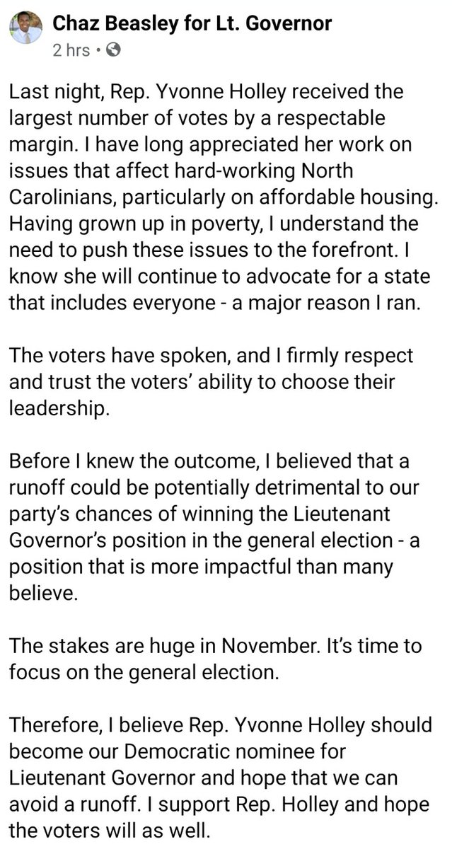 VoteMcKinnon's tweet photo. I couldn't say it better! And also, not for nothing, it's time to show that we don't just trust black women to be the most committed and reliable voters for Democrats; we must trust them to lead also! @YvonneLHolley, you have my full support!
#NoRunoff
#AllInForHolley https://t.co/JL4RM3xZS1