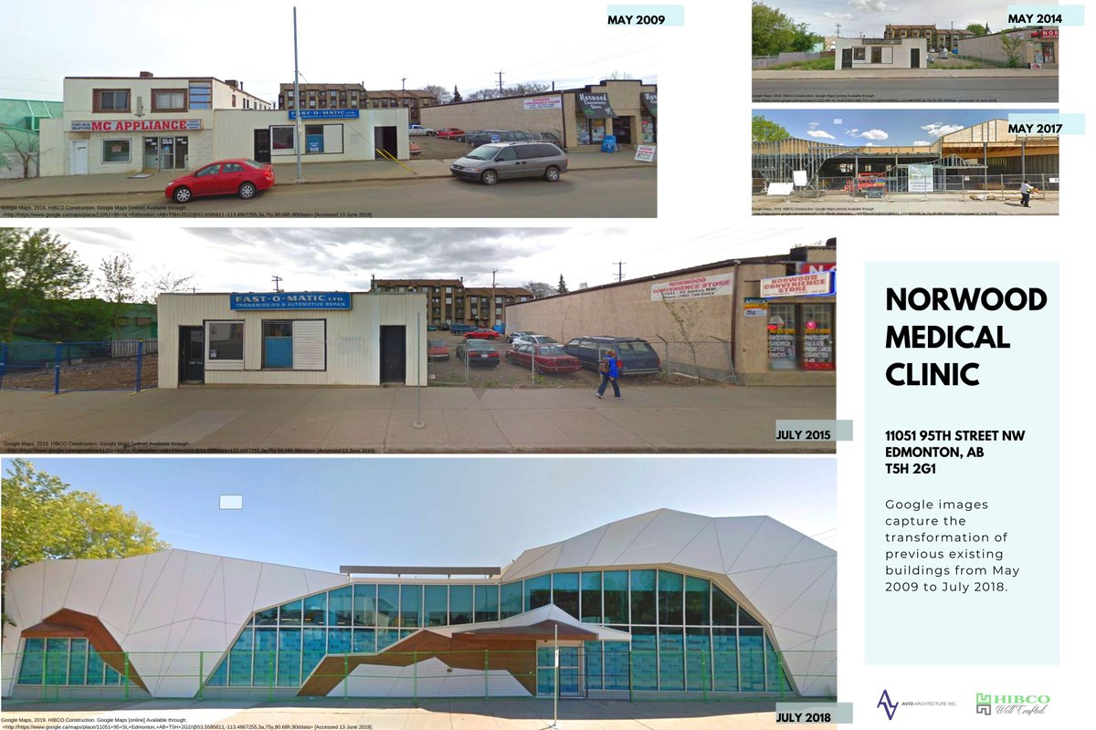 Who remembers when there used to be an old auto body shop here before it was demolished? Here's a cool comparison put together using google images showing how much this property has changed over the years. #beforeandafter #transformation #norwoodclinic 
<a href="/carlsonconstrn/">Carlson Construction</a> <a href="/avidarch/">AVID Architecture</a>
