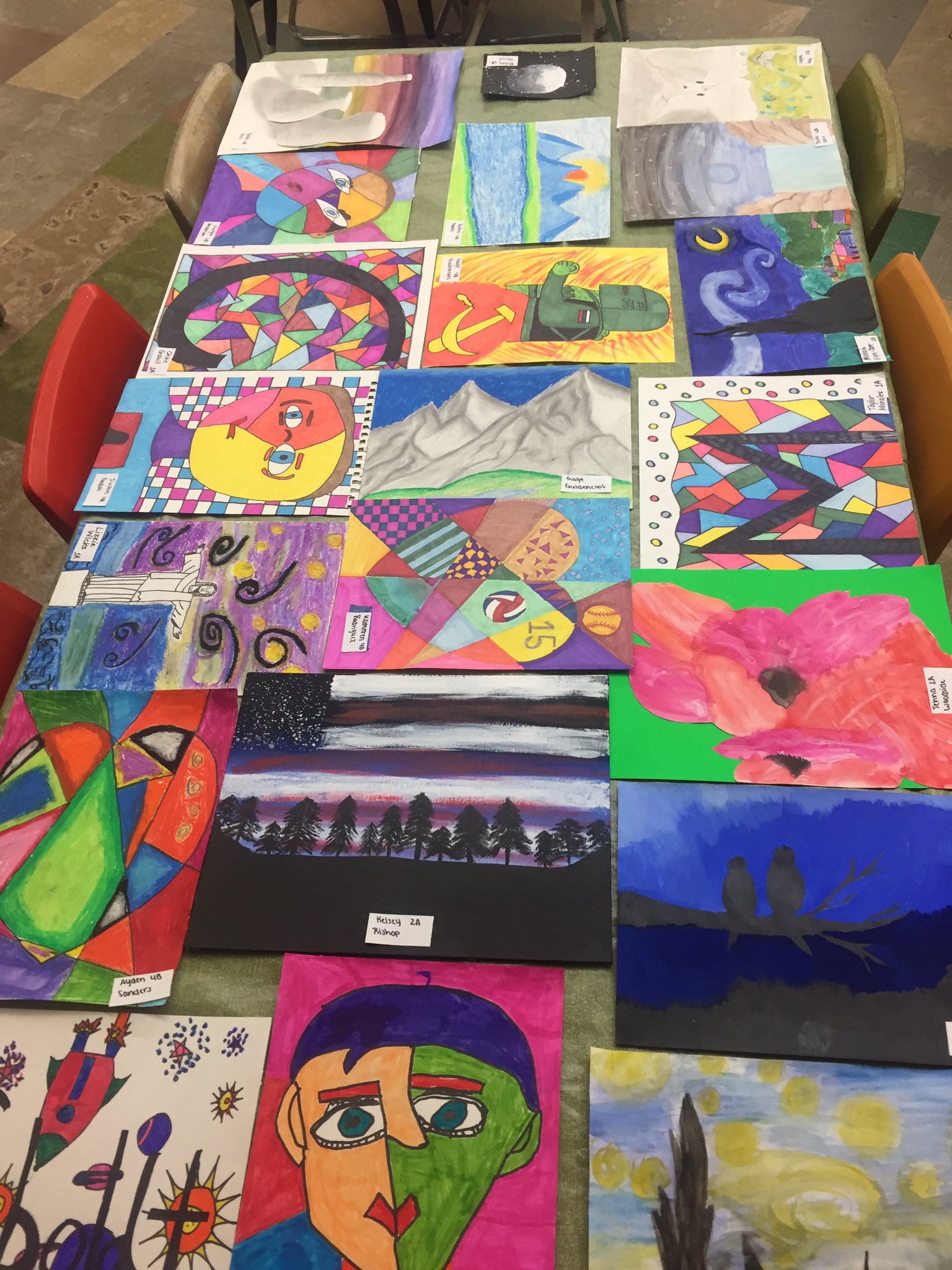 ROWVArt On Twitter Parent Teacher Conferences In The High School Art