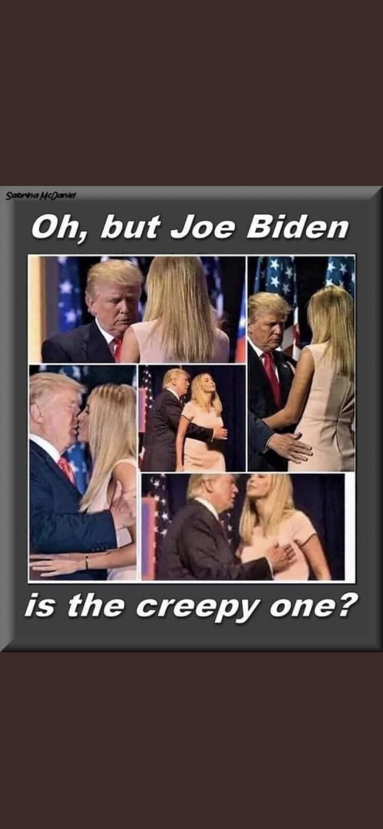 Msmanchester1's tweet photo. @EricTrump @JoeBiden And here is daddy dearest touching up the sister! #DisgustingFamily https://t.co/uWhnUwUqRy
